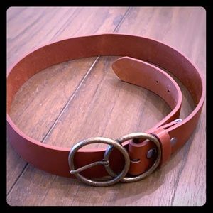 Arlee Double Buckle Faux Leather Belt